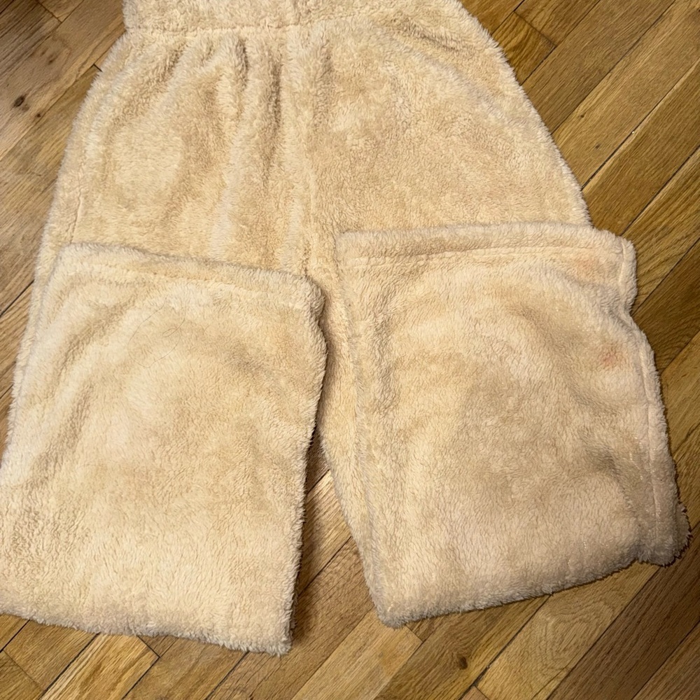Cozy Tan Fleece Pants - Picture 2 of 2